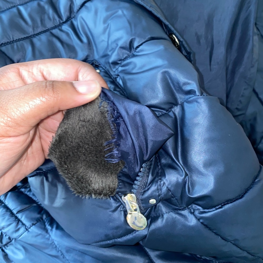 Women's Faux-Fur-Trim Hooded Puffer Coat - Picture 3 of 3